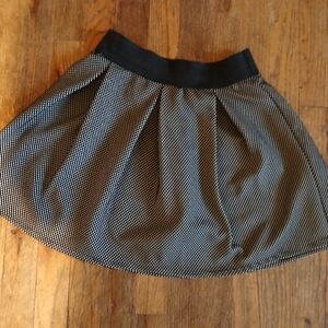 Joe B Black and White Skater Skirt